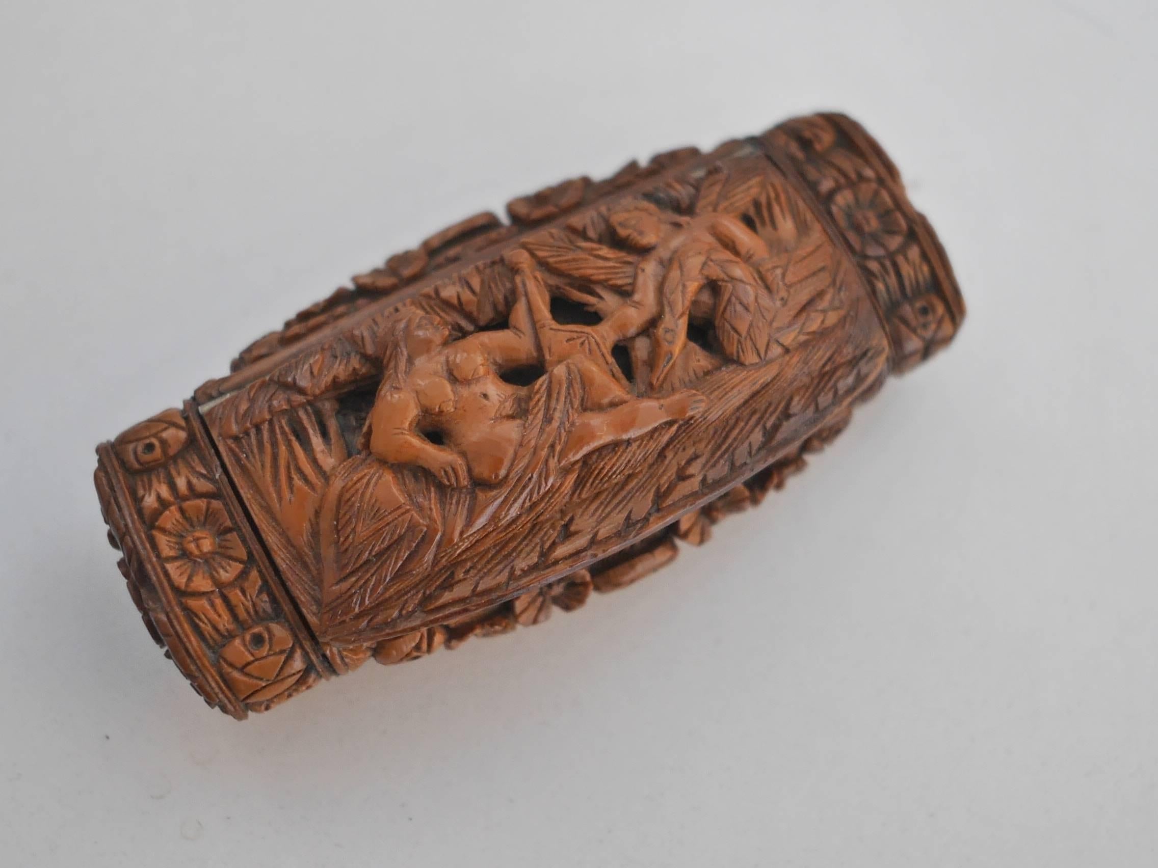 19th Century Tagua Nut Snuff Box  For Sale 1