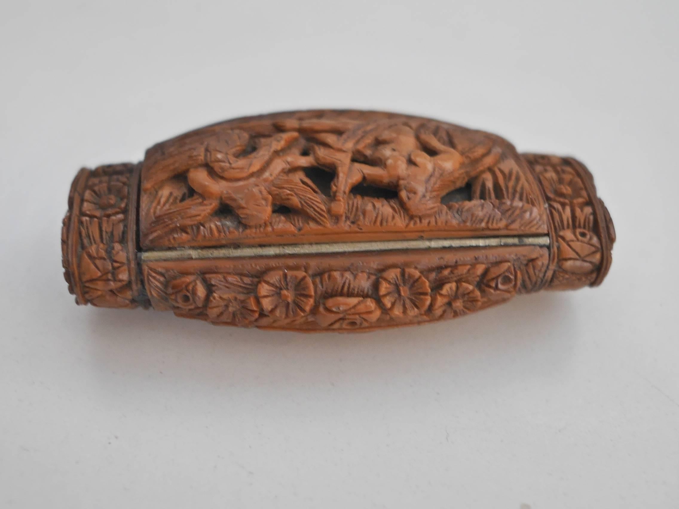 French 19th Century Tagua Nut Snuff Box  For Sale