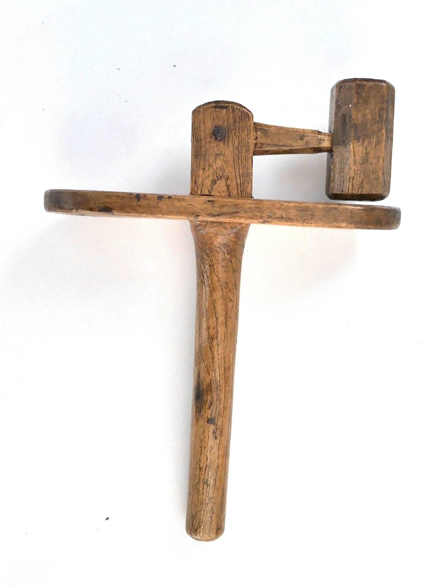 French 19th Century Wooden Rattle For Sale