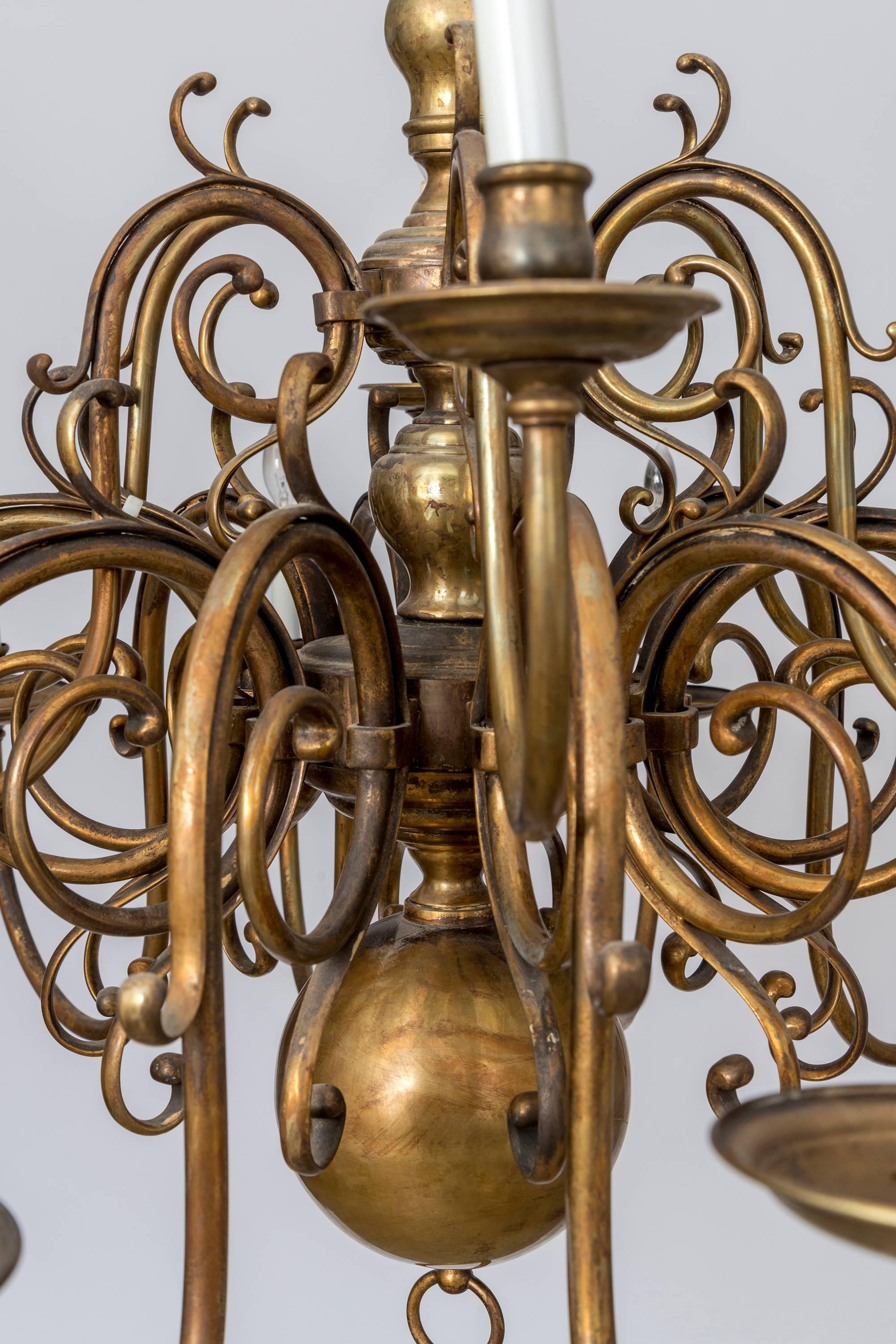 brass chandelier large