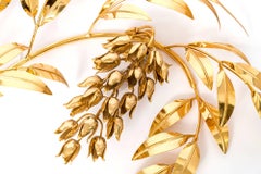 Gilt Wheat Wall Sconce