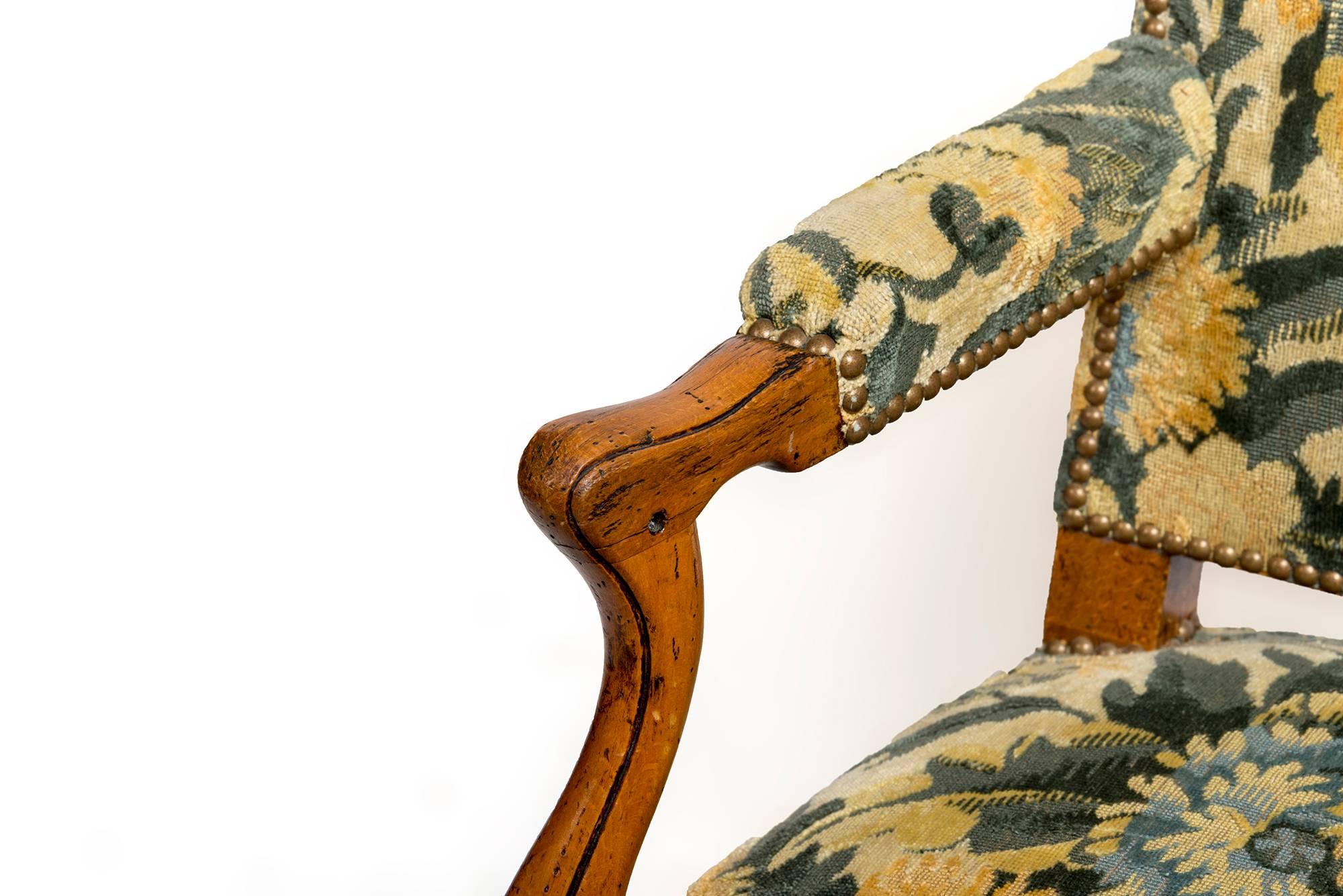 Upholstery Pair of Regency Louis XVI Fauteuils