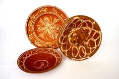 Three Large French Crockery Platters