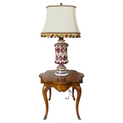 Cantagalli  for Ardalt  Daliso  Lustro Italian Majolica Lamp