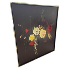 Impressionante quadro su tela di Robert Robinson Rose nella notte