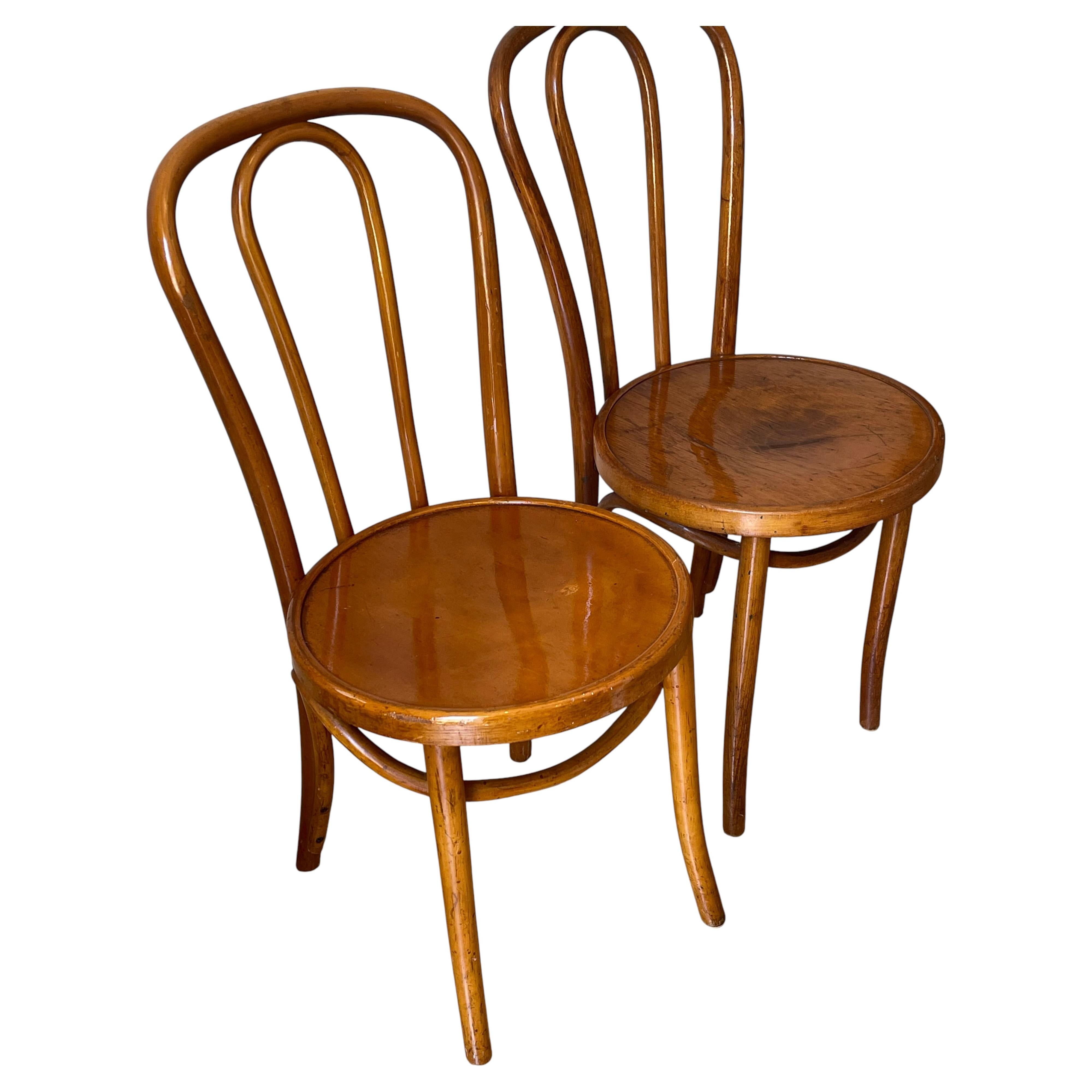 Thonet Style Bentwood Chairs, Art Deco Design, United States, 1940