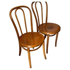 Thonet Style Bentwood Chairs, Art Deco Design, United States, 1940