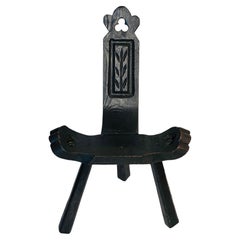 Spanish Antique Architectural Tripod Chair