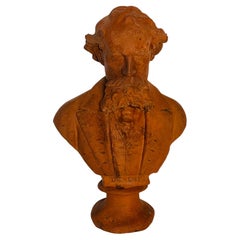 Antique Terracotta Bust of Charles Dickens