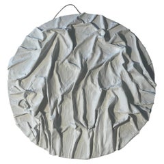 Abstract Minimalist Plaster Wall Art Painting by Elia Moon Ridges
