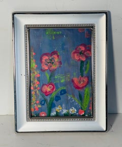 Mini Abstract Hedgehog Garden Series by Elia Framed