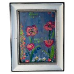 Mini Abstract Hedgehog Garden Series by Elia Framed