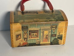 MCM Billie Ross Palm Beach Box Bag with Art Antique Gallery Images