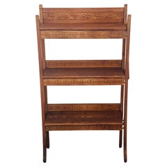 Antique American Arts and Crafts Book Shelves Folding
