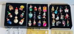 Gorgeous Vintage Museum Set of 32 Thomas Pacconi Christmas Ornaments Figurines