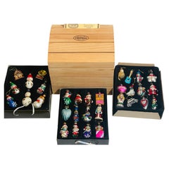 Gorgeous Vintage Museum Set of 32 Thomas Pacconi Christmas Ornaments Figurines