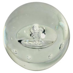 6” Large Vintage Controlled Bubble Paperweight