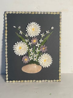 Floral Sea Shell Eall Plaque Collage Designed by Elia