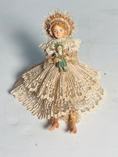 Antique Victorian Lady by Louis Nichole Christmas Ornament