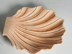 Shell Shaped Vintage Ceramic Bowl Signed.