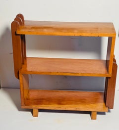 Antique American Art Deco Book Shelf