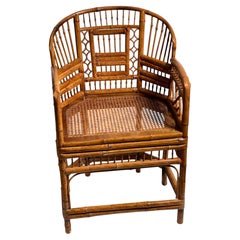 Elegant Antique Bamboo Armchair Brighton Style