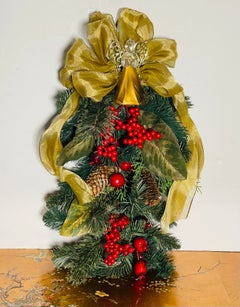 Handmade Christmas Seag with Blown Glass Angel