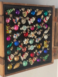 Beautiful Set 48!Mini Christmas Figurines by Thomas Pacconi in Wood Crate