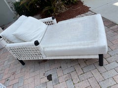 Modern Woven Chaise Lounge Daybed