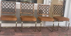 Set di 4 sedie da pranzo MCM in stile Cal - Conti Levier, Milo Baughman Attr
