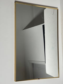 Vintage Hollywood Regency Elegant Brass Framed Mirror