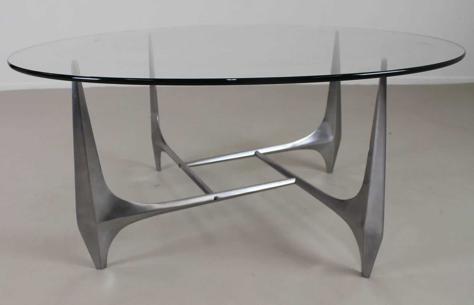 Mid-Century Modern Knut Hesterberg coffee table for Ronald Schmitt Germany For Sale
