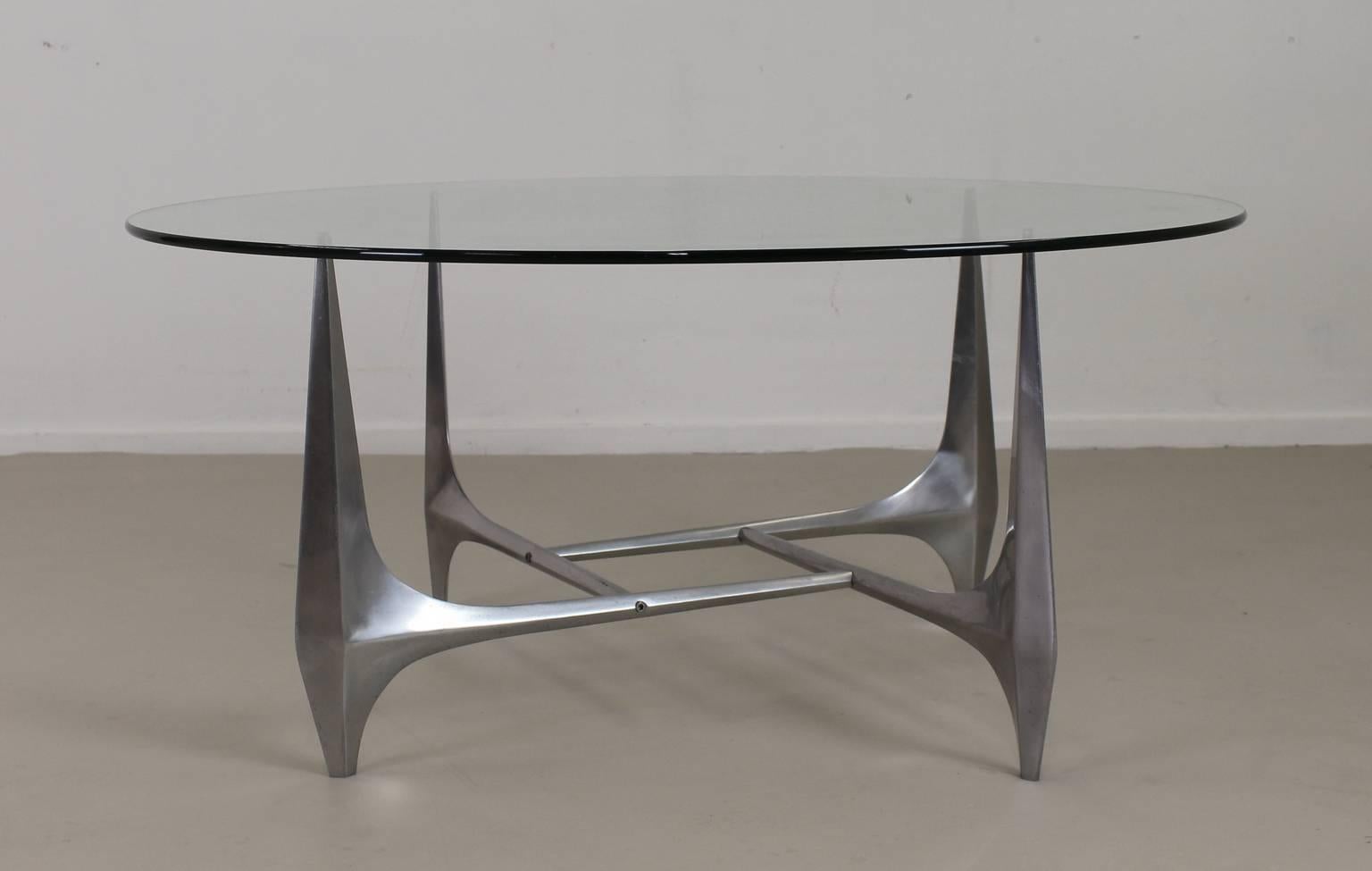 Mid-20th Century Knut Hesterberg coffee table for Ronald Schmitt Germany For Sale