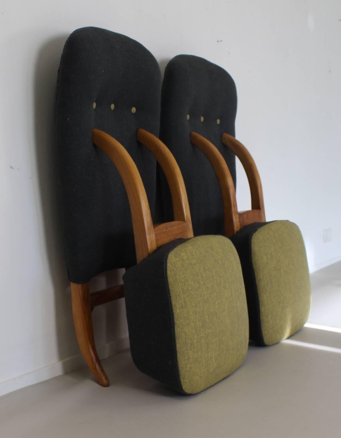 Mid-20th Century Intelligent Early Two Pieces Easy Chair Bytheo Ruth for Artifort DUX For Sale