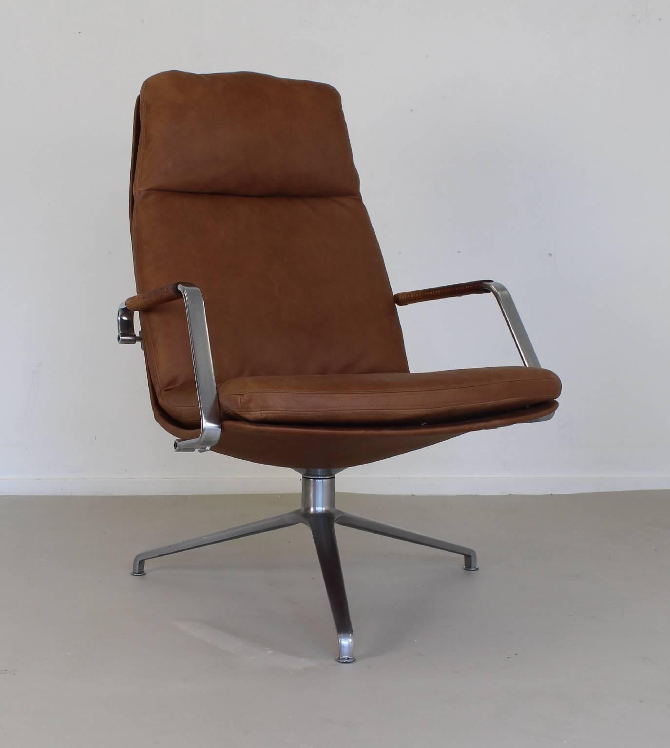 Executive lounge desk chair by Kastholm and Fabricius FK86 For Sale 1