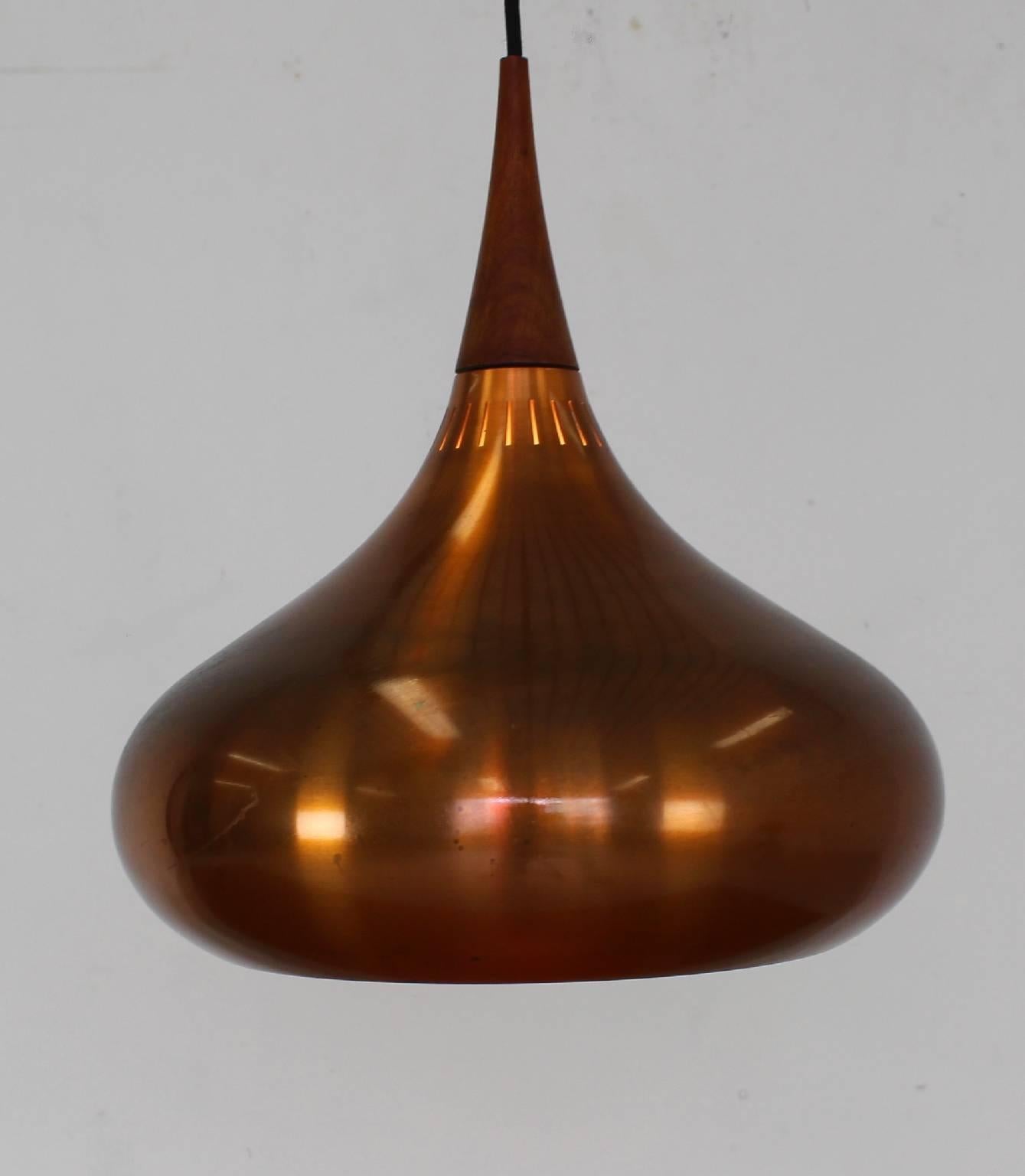 Scandinavian Modern Jo Hammerborg Orient Copper Pendant Lamp for Fog & Mørup