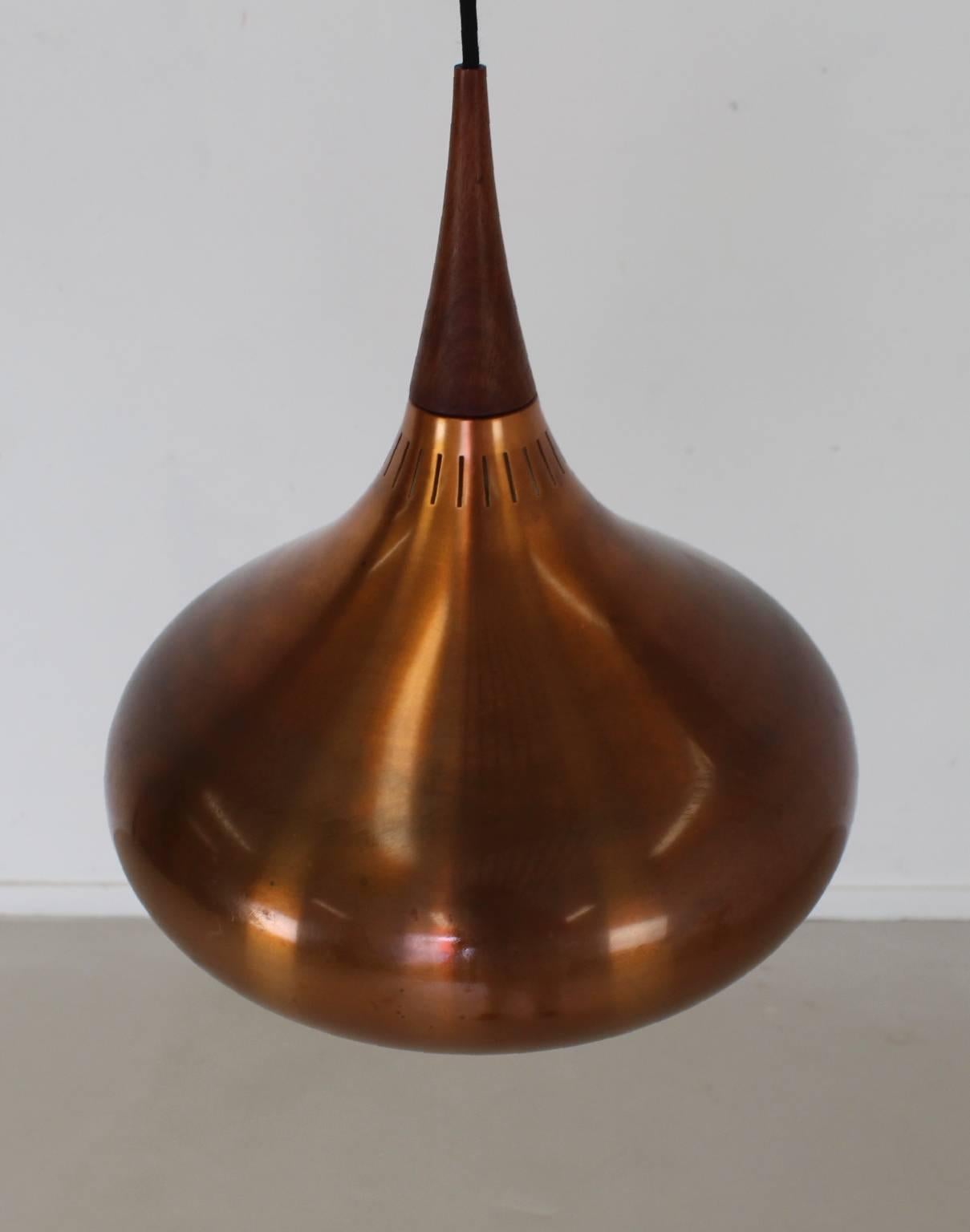 Jo Hammerborg Orient Copper Pendant Lamp for Fog & Mørup 1