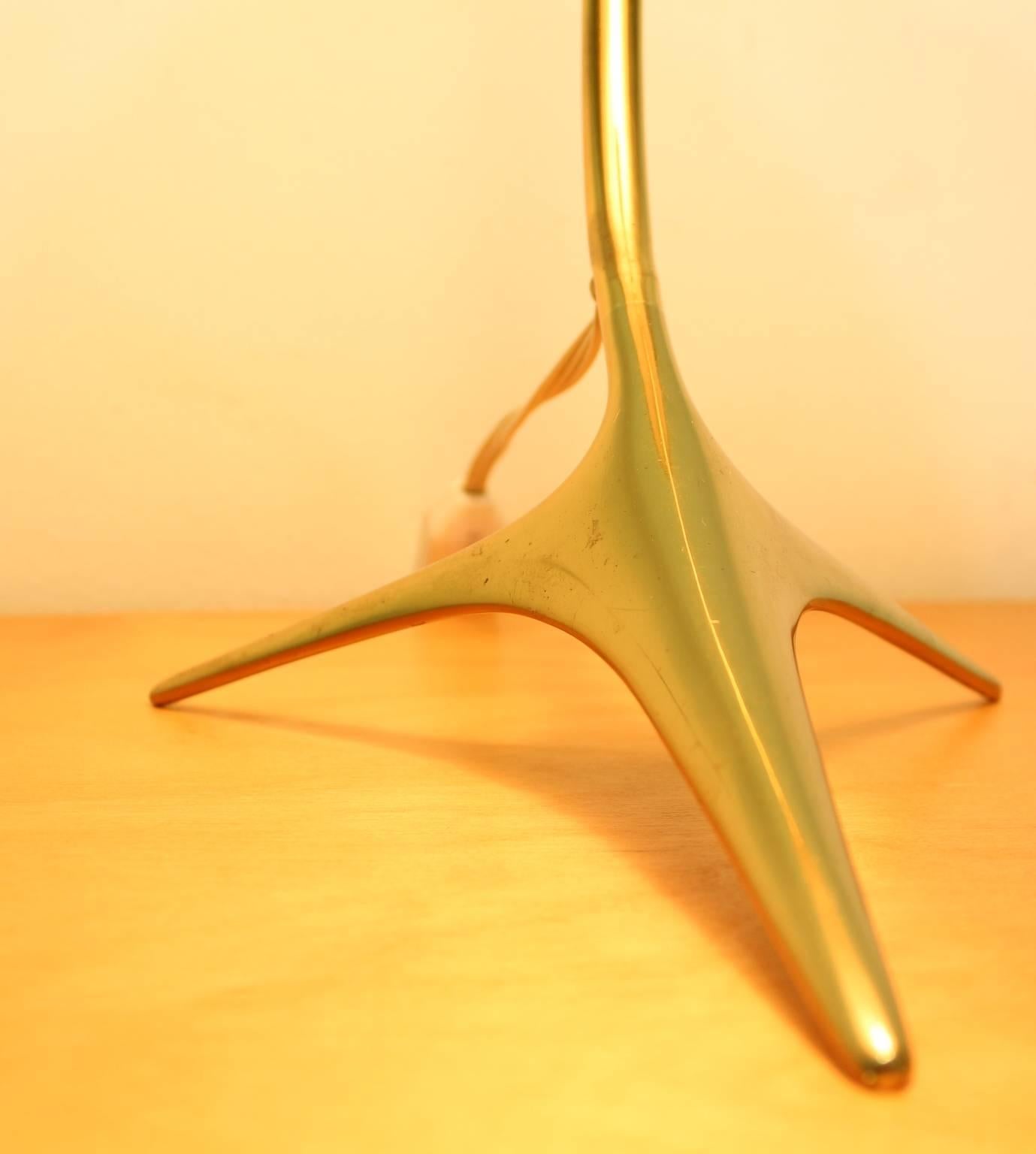 Crane Feet Table Desk Lamp Attributed to J.T Kalmar In Excellent Condition In Staphorst, NL