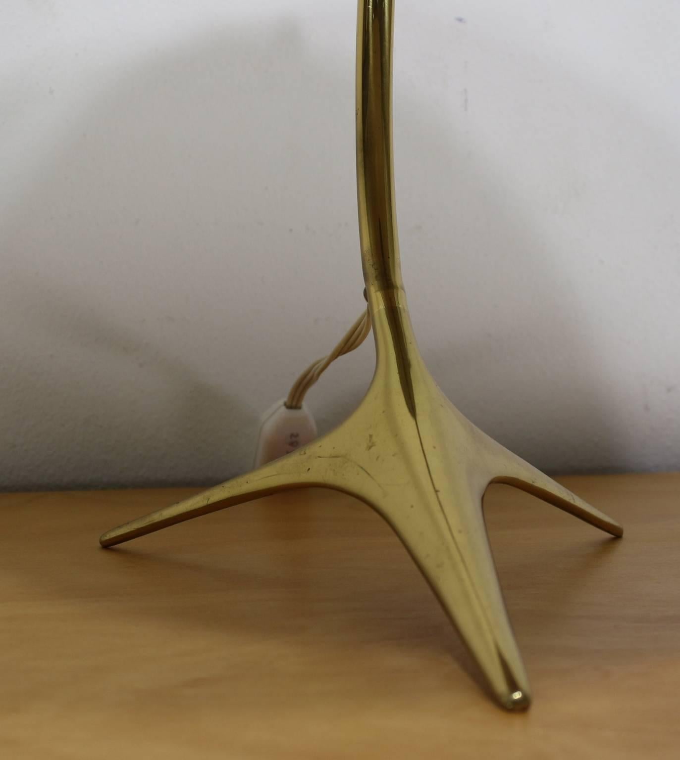 Mid-20th Century Crane Feet Table Desk Lamp Attributed to J.T Kalmar