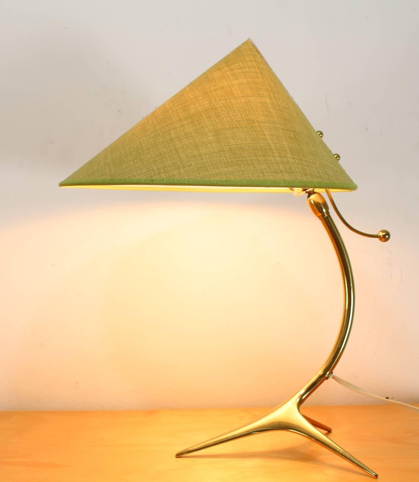 Crane Feet Table Desk Lamp Attributed to J.T Kalmar 3