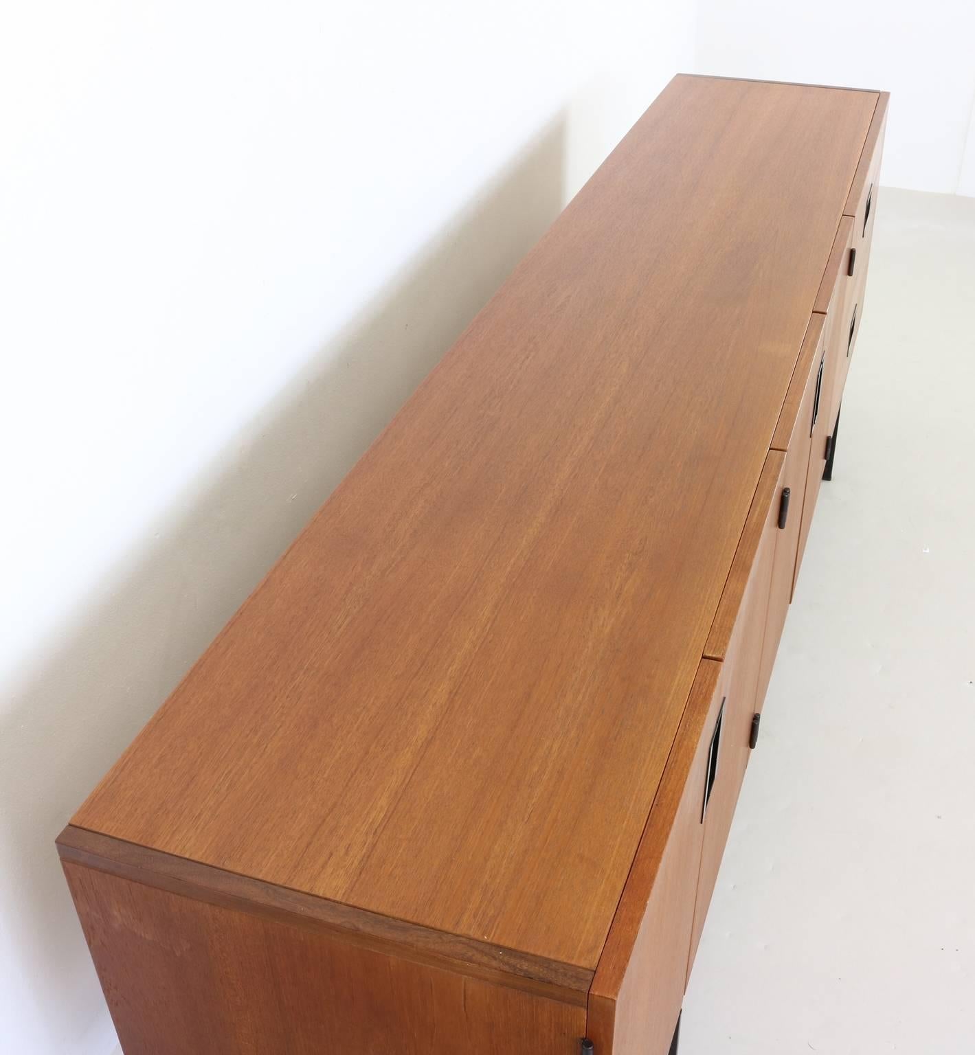 Mid-Century Modern Lowboard Japanese Series Cees Braakman in Teak For Sale