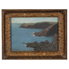 20th Century Oil on Board Landscape Painting by Carey Morris (Wales 1882-1968)