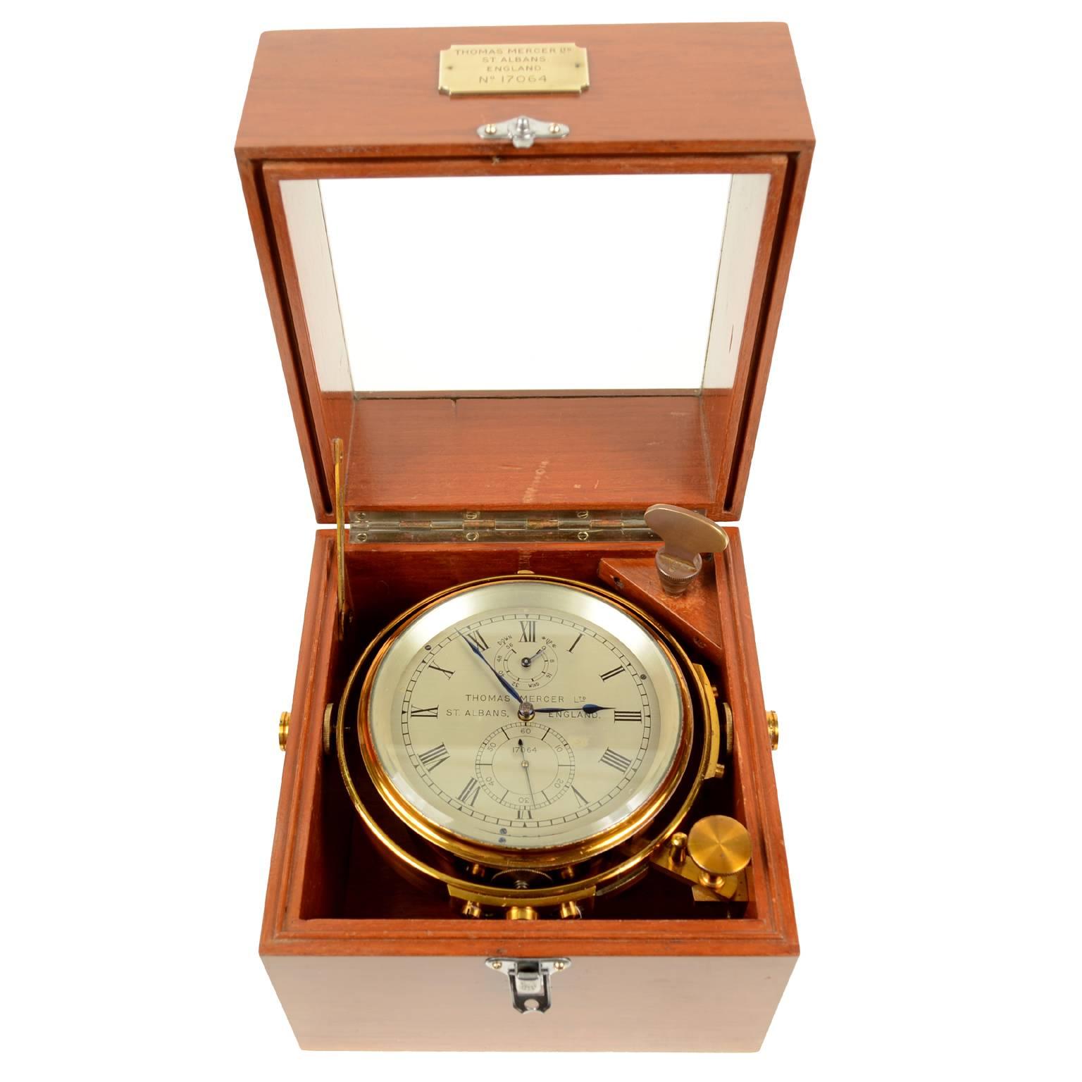 Marine Chronometer Signed Thomas Mercer Ltd.