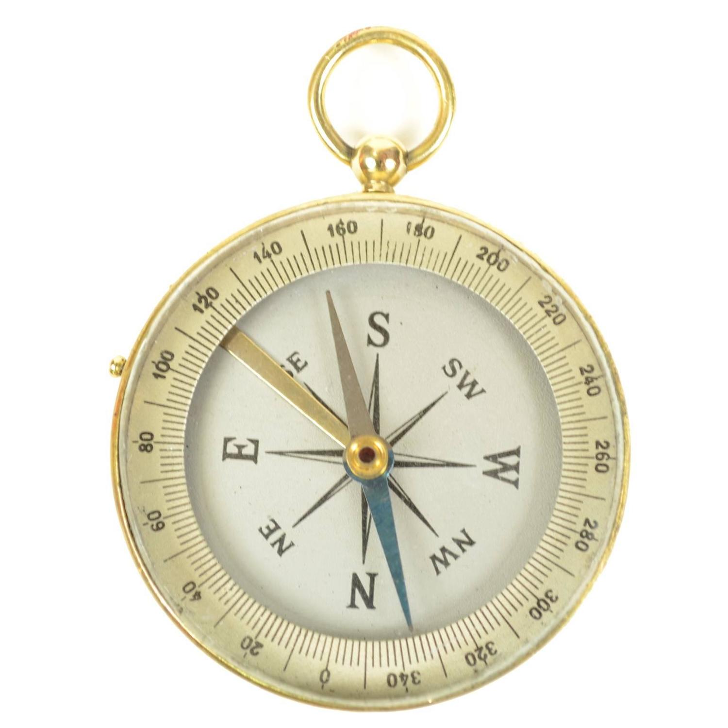 Small Brass Compass Made in the 1930s at 1stdibs