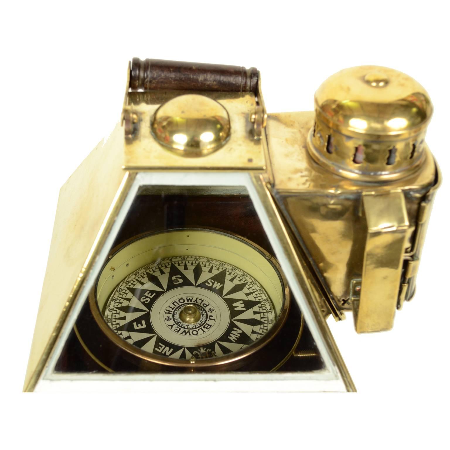 Binnacle Compass Mahogany and Brass End of the 19th century In Excellent Condition In Milan, IT