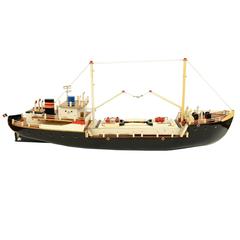 French Ship Model Made in the 1950s
