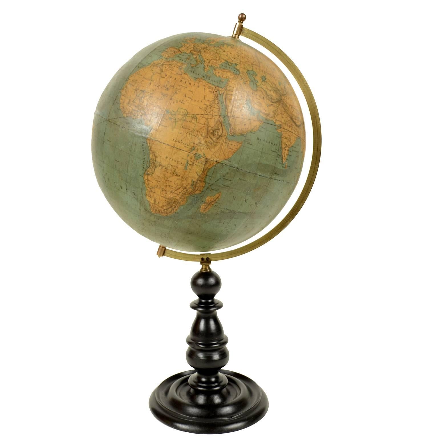 Terrestrial Globe by M. Vivien De Saint Martin