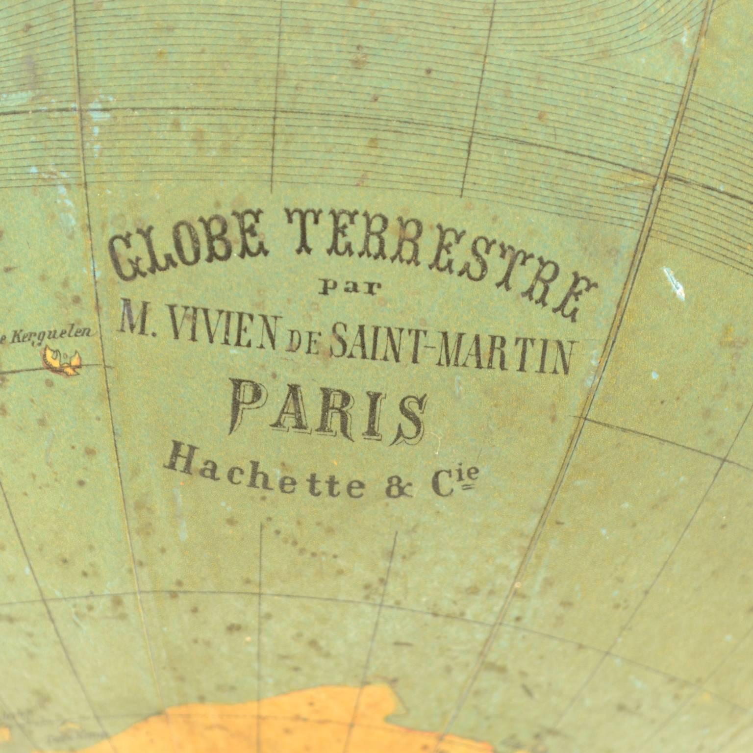 Terrestrial Globe by M. Vivien De Saint Martin 3
