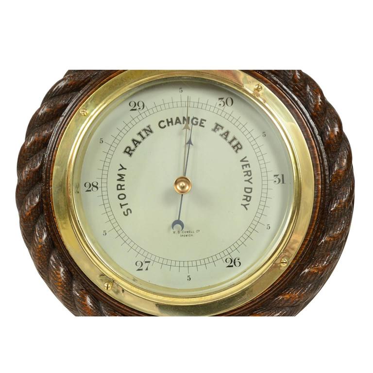 English Aneroid Barometer, early 1900s For Sale at 1stdibs
