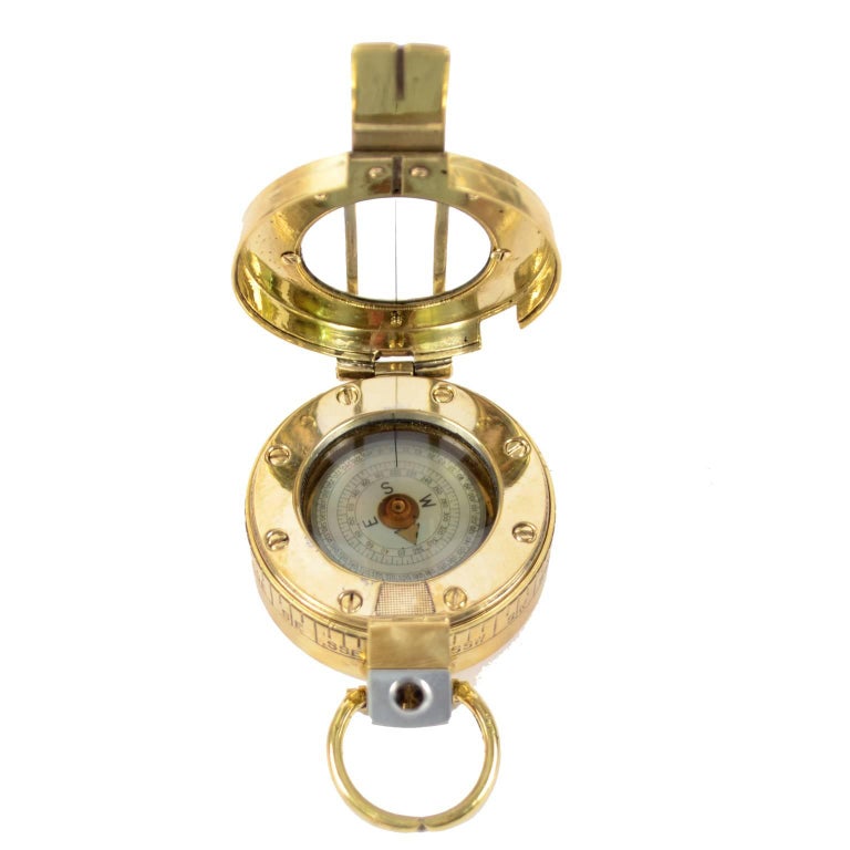 Prismatic Bearing Compass Signed 1944 Mk III For Sale at 1stdibs